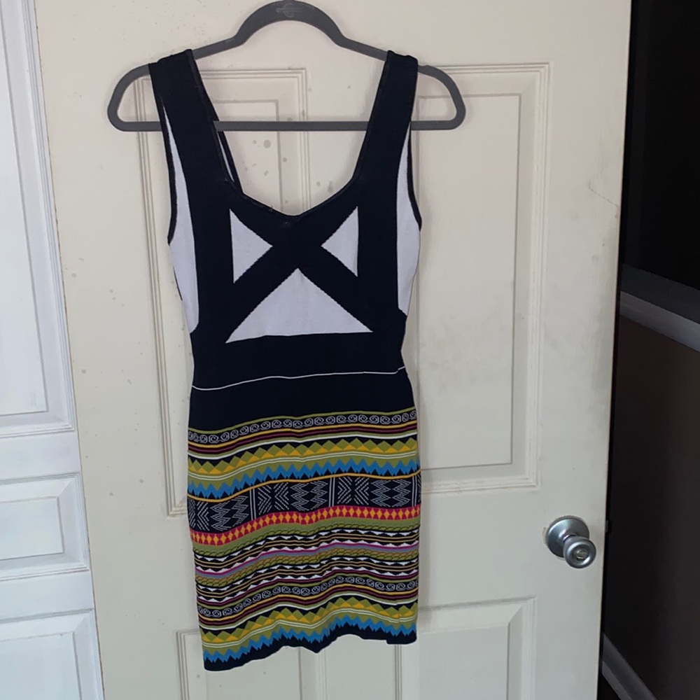 Sexy multicolored mini dress